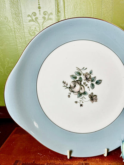 Vintage Royal Doulton Rose Elegans English Translucent China Plate Approx. 8.5 Inch