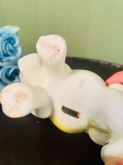 Vintage Cow-Shaped Ceramic Planter – 5 Inch