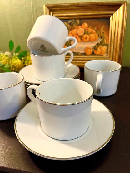 Royal Worcester Fine Bone China Tea Cup & Saucer Set – 5 Pieces