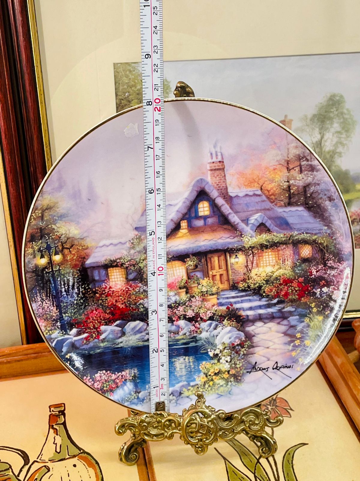 Royal Doulton Collectors Plate – The Cottage on Rosetree Pond
