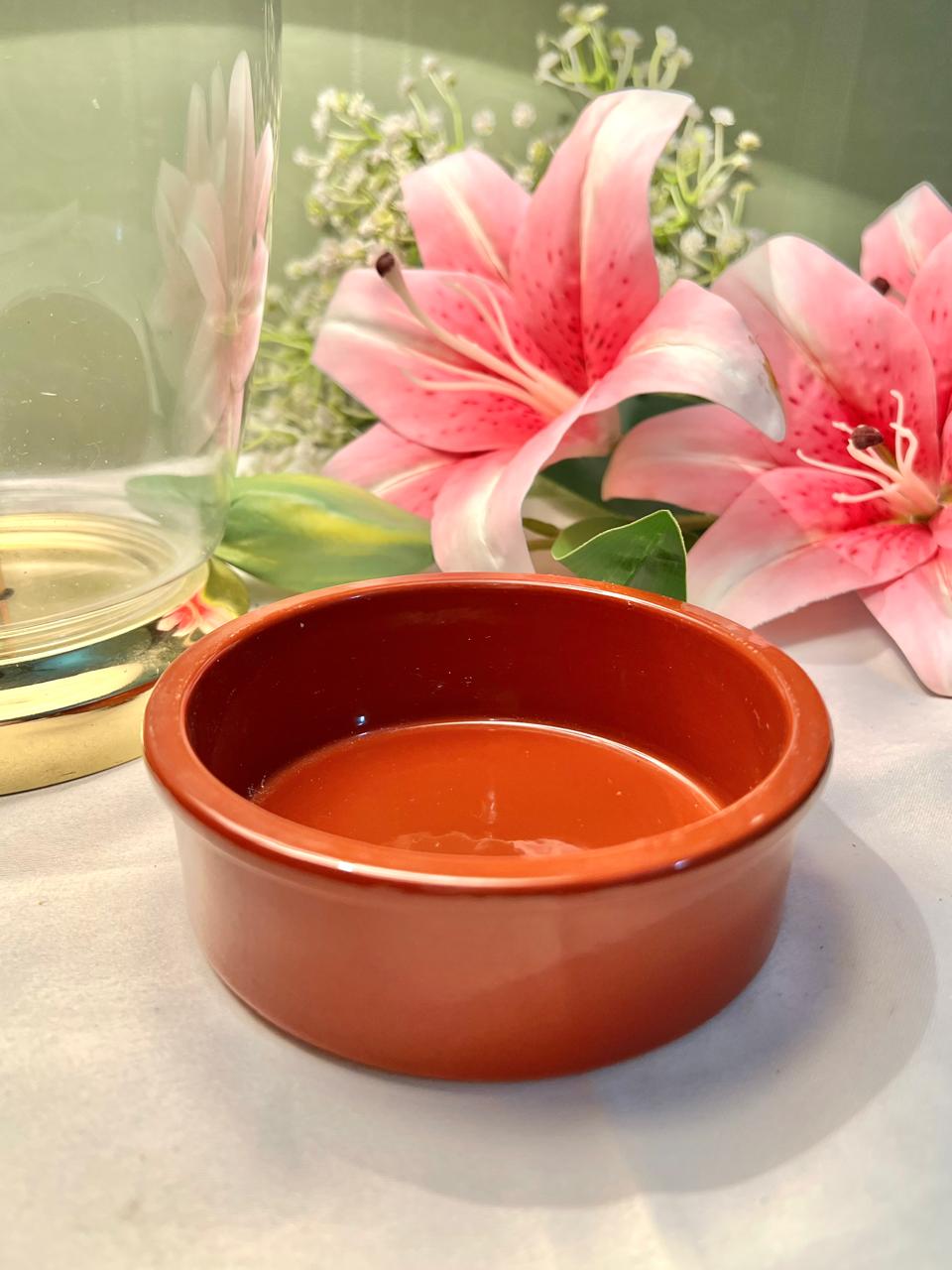Terracotta Oven-Safe Ceramic Baking Dish – 4.5 Inch