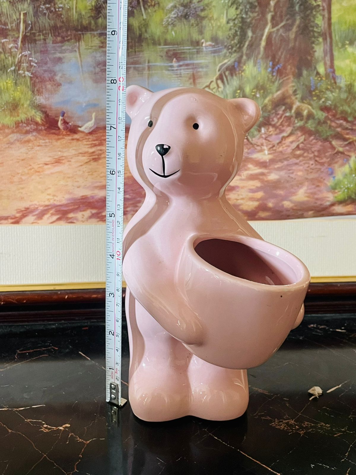 Tall Ceramic Pink Bear Planters – Cute Nordic Style 1,800 each