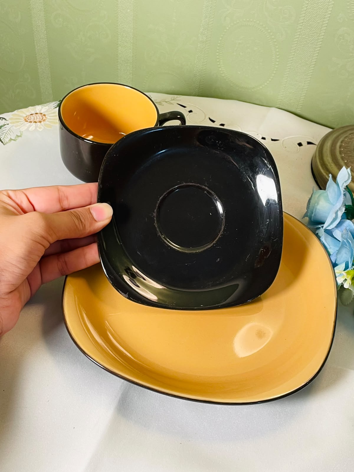 Ritzenhoff Lodge Black Orange 3-Piece Set 10 cm Cup