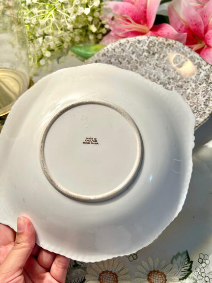 VINTAGE CROWN REGENT BONE CHINA ''GOLD GILT LEAF CHINTZ English Bone China  Serving Plater  – 10 Inch, ( Each)