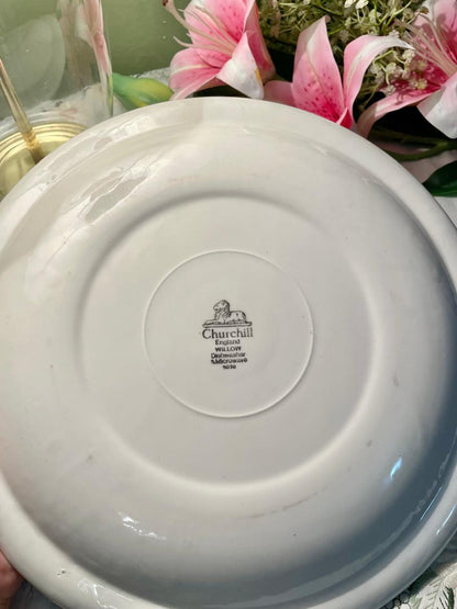 Churchill England Blue Willow Large Serving Platter– 12 Inch