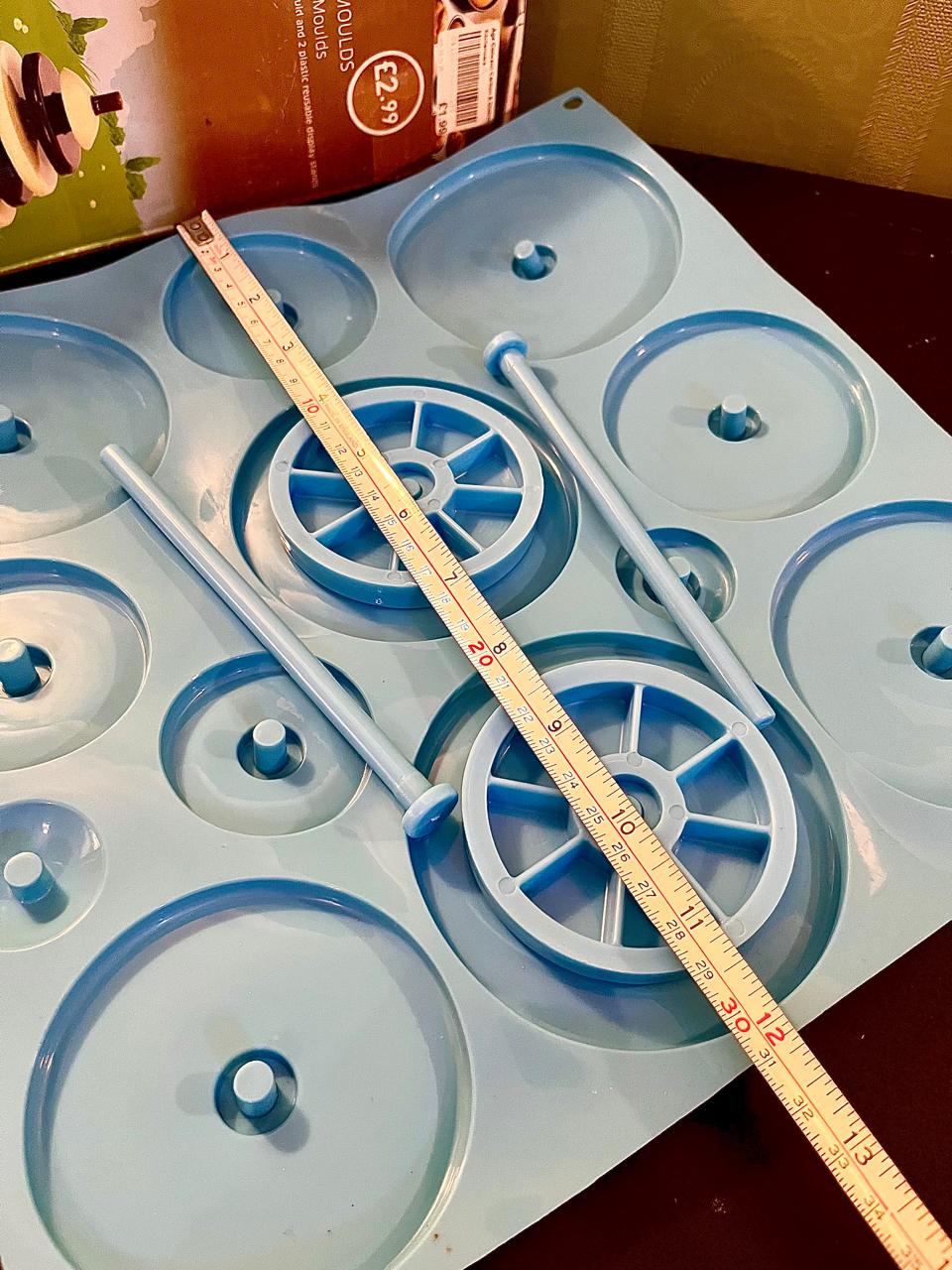 Blue Silicone Cake Pop Mould Set – Round Lollipop Molds