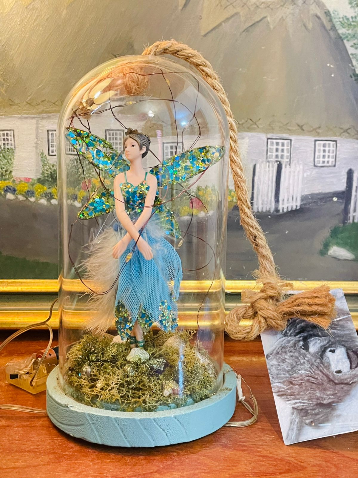 Decorative Fairy in Dome Display – Centerpiece &amp; Room Party Decor