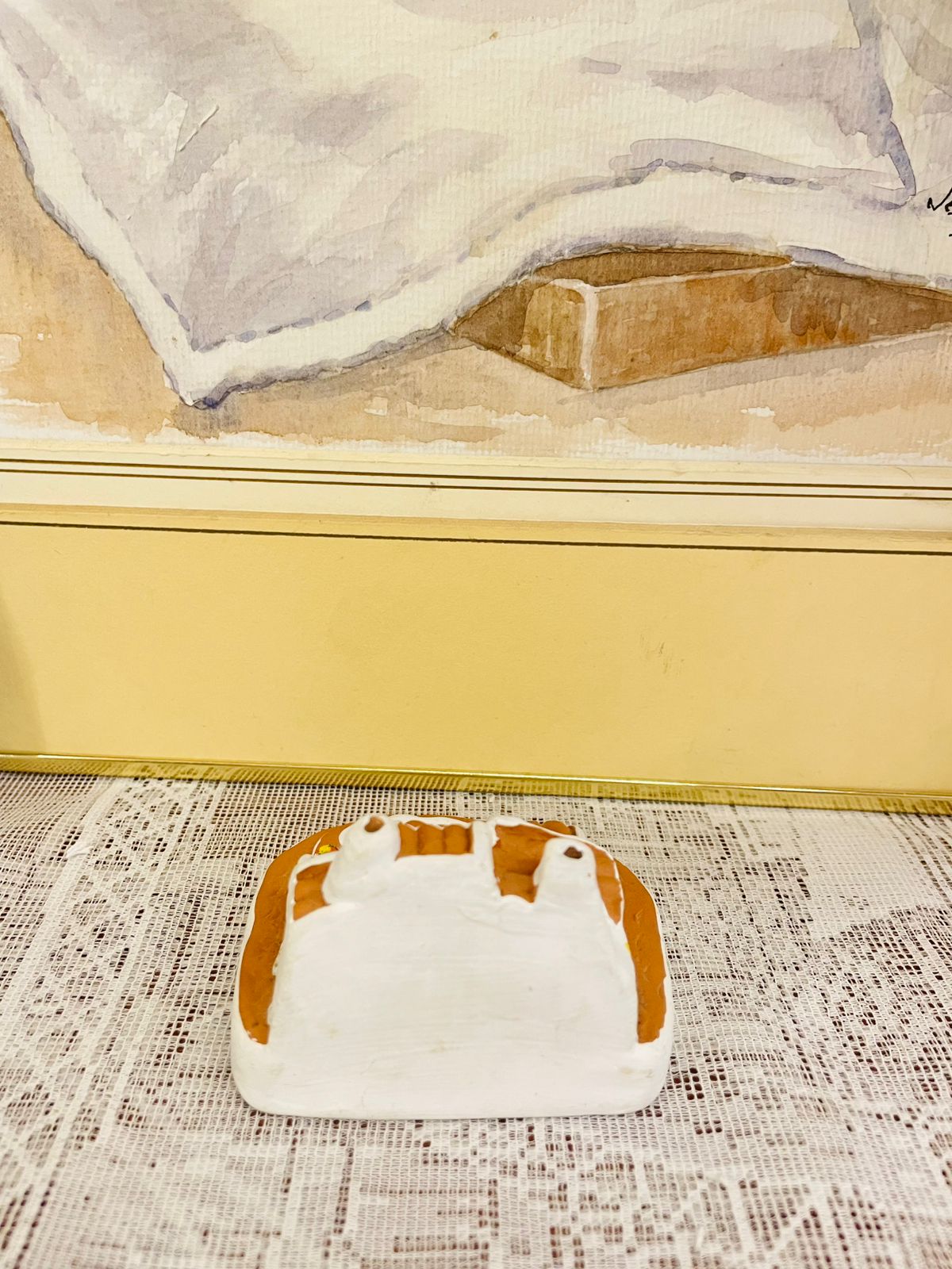 Hand-painted Ceramic Souvenir - "Ibiza & Menora" Villas with Pools – Unique Souvenir from the Mediterranean