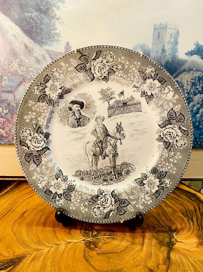 Vintage Buffalo Bill Staffordshire Wall Plate – England
