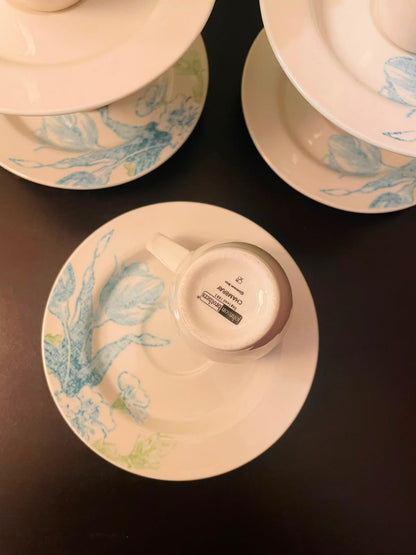 Johnson Brothers Chambray Coffee Cup & Saucer Set of 5