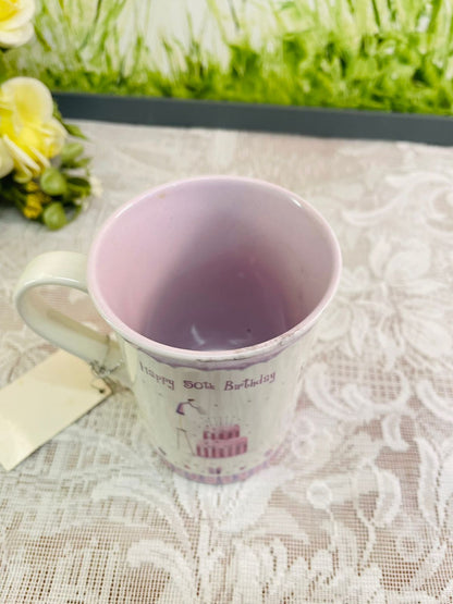 Happy 50th Birthday Fine Bone China Mug
