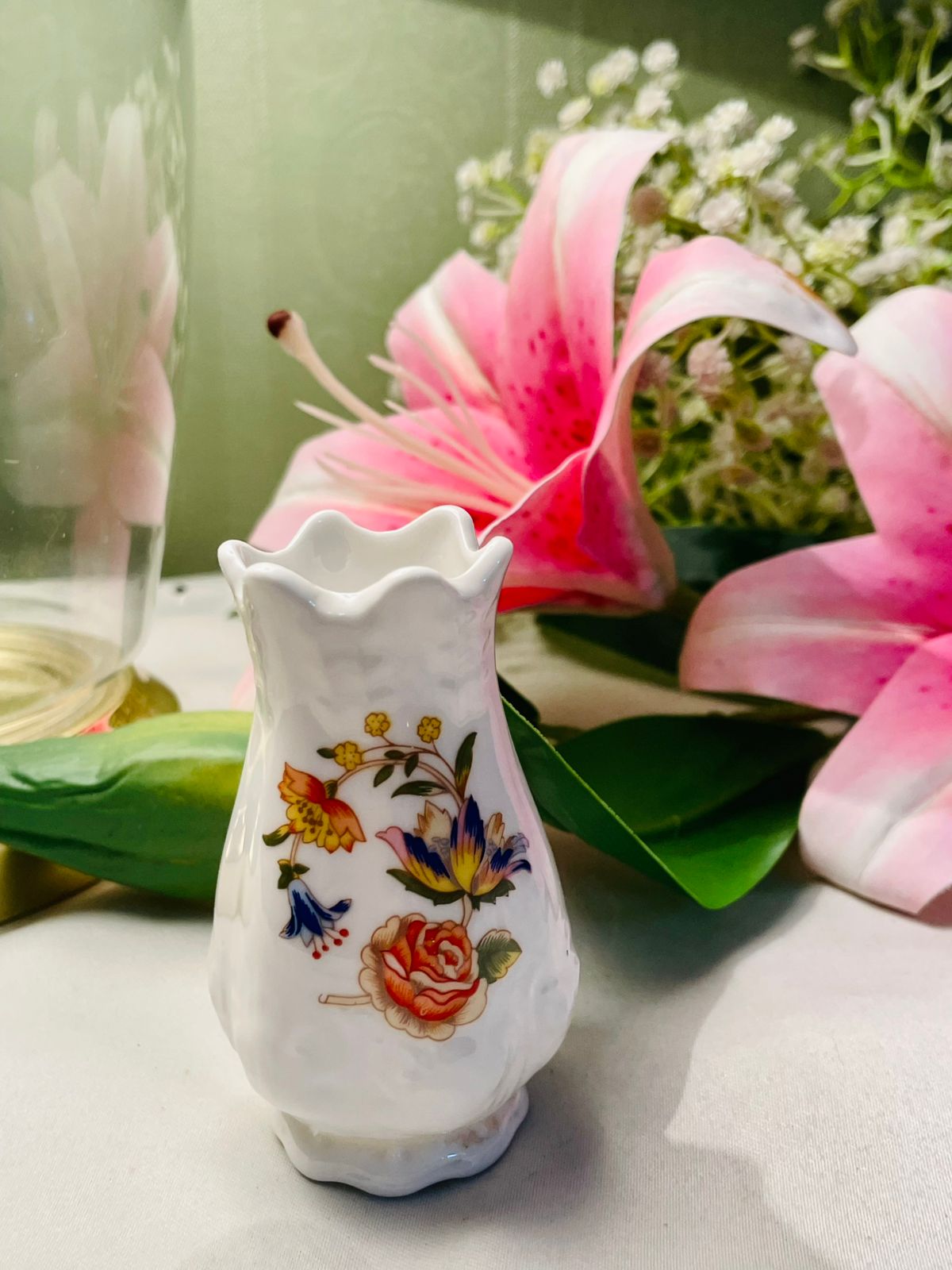 Aynsley Cottage Garden Fine Bone China Mini Vase 9cm