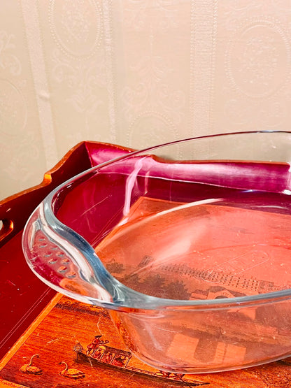 PYREX Large Deep Clear Oven-Safe Round Baking Dish 12"