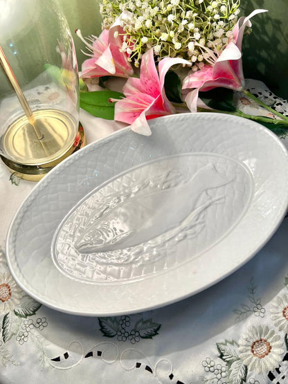 Gourmet Oven China White Oval Oven-Safe Serving Dish 38cm