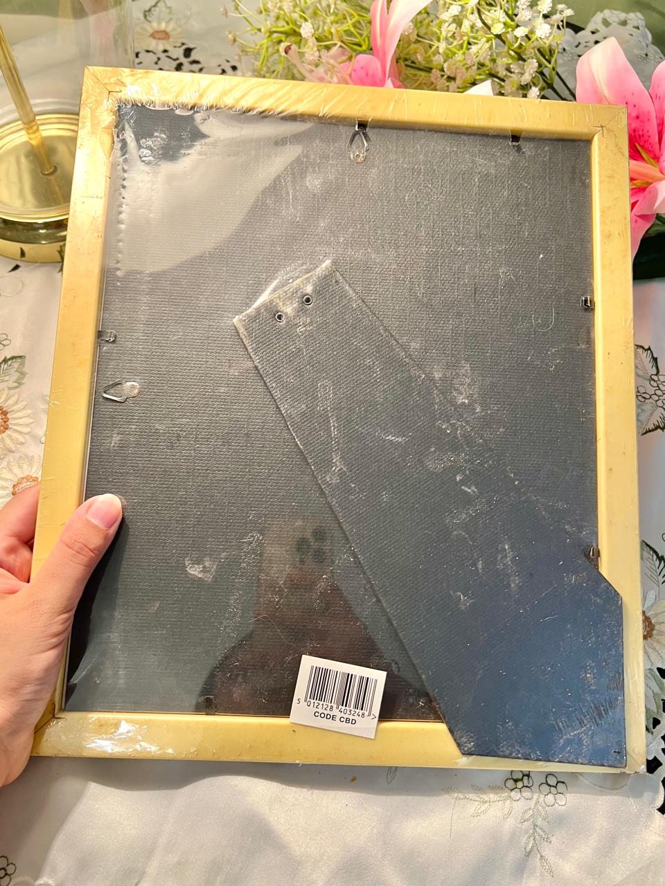 Gold-Tone Photograph Frame 12" × 10"