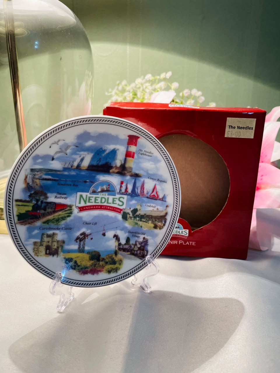 The Needles Souvenir Decorative Plate Approx. 12 cm