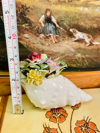 Adderley Bone China Shell Floral Posy – Made in England