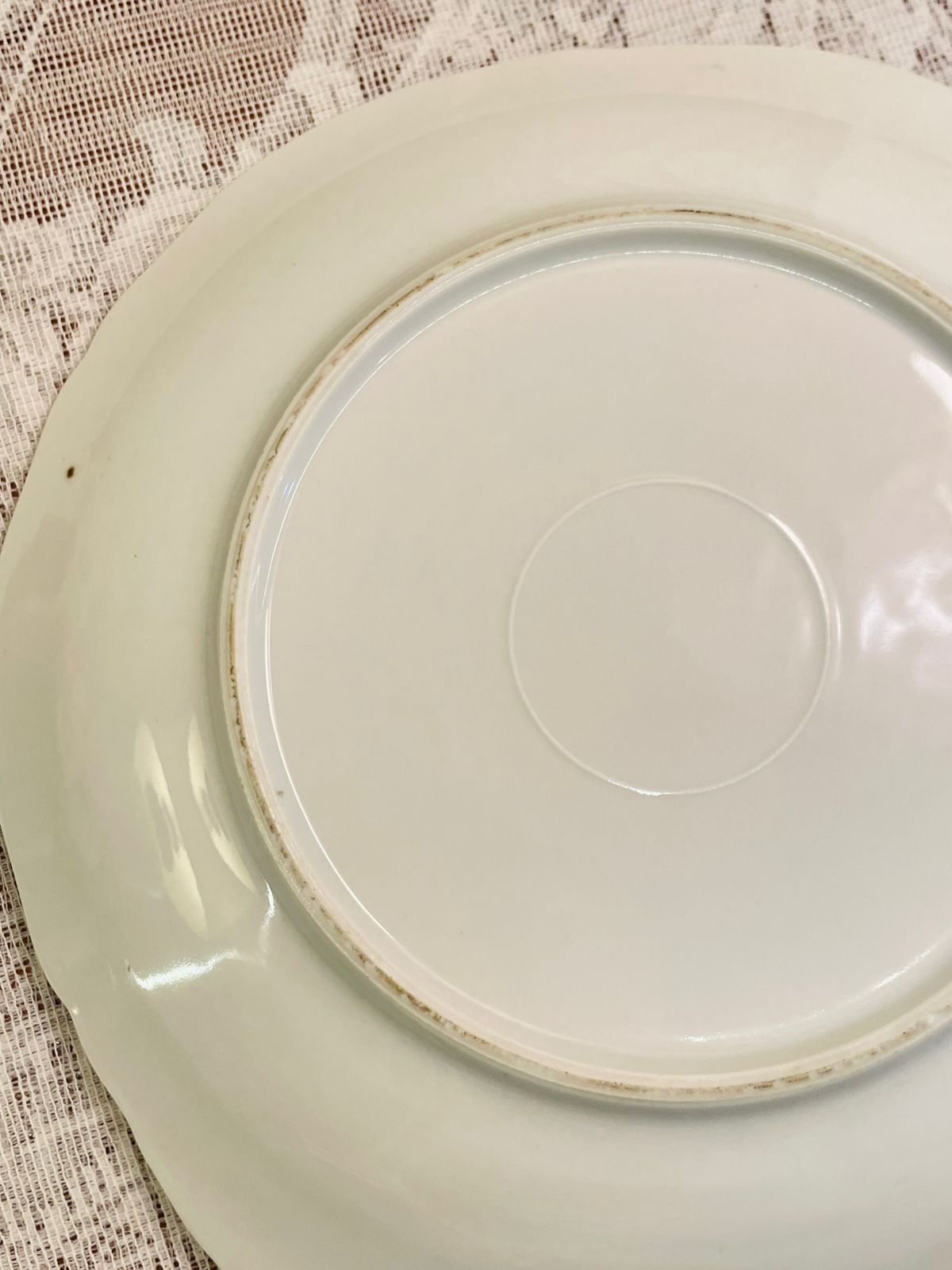 Vintage Floral Porcelain Serving Plate