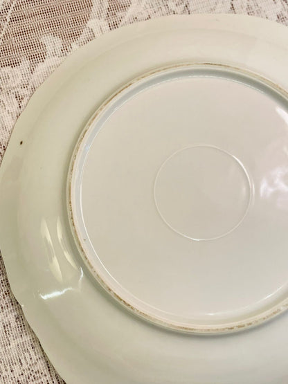 Vintage Floral Porcelain Serving Plate