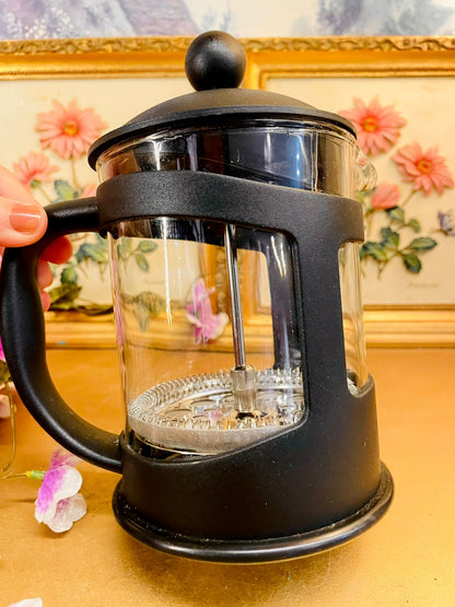 Black Glass French Press Coffee Maker