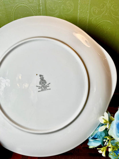 Vintage Royal Doulton Rose Elegans English Translucent China Plate Approx. 8.5 Inch