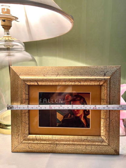 Fallen Portrait Framed Print Gold-Tone Frame Approx. 26 cm