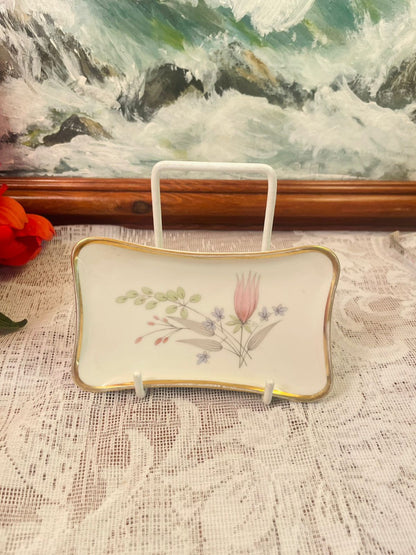 Alka Bavaria Modernist Floral Rectangular Tray 5 inch
