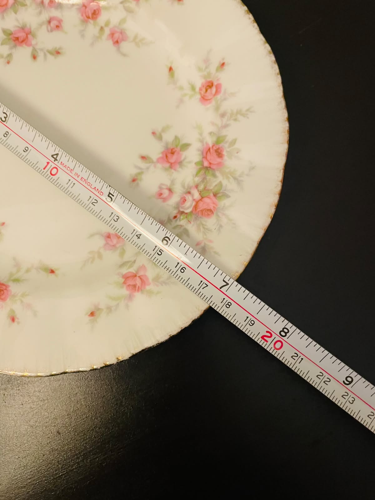Paragon Victoriana Rose Bone China Plate England