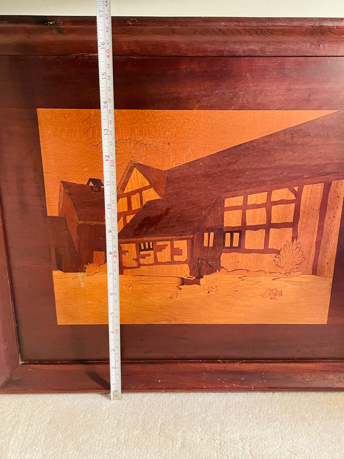 Vintage Antique Brown Wooden original vintage houten Classic Wooden Frame