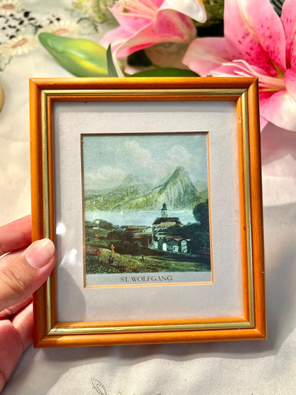 St. Wolfgang Mountain Lake Framed Art 6"