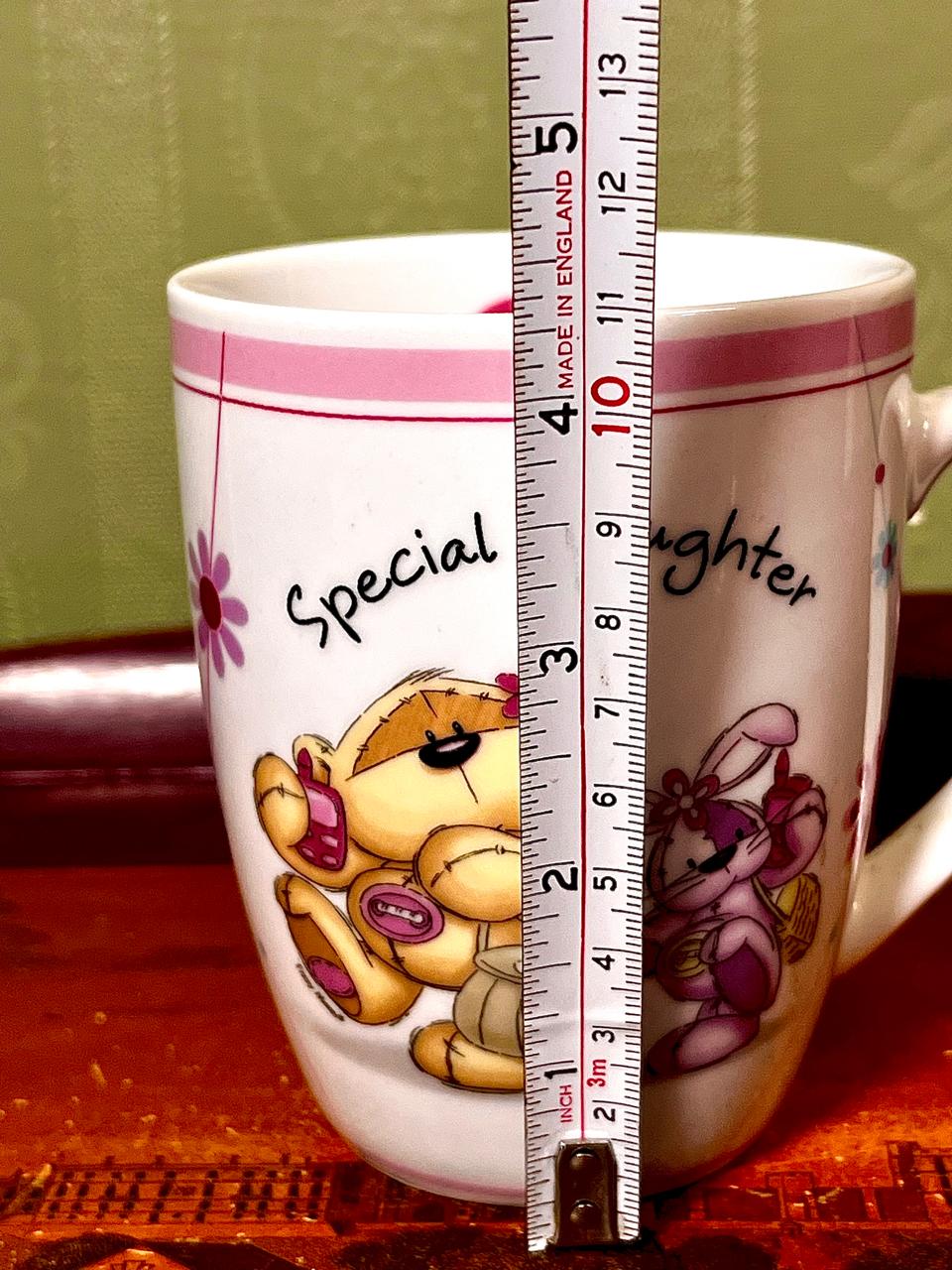 Special Daughter Teddy Bear Ceramic Mug 4.5"