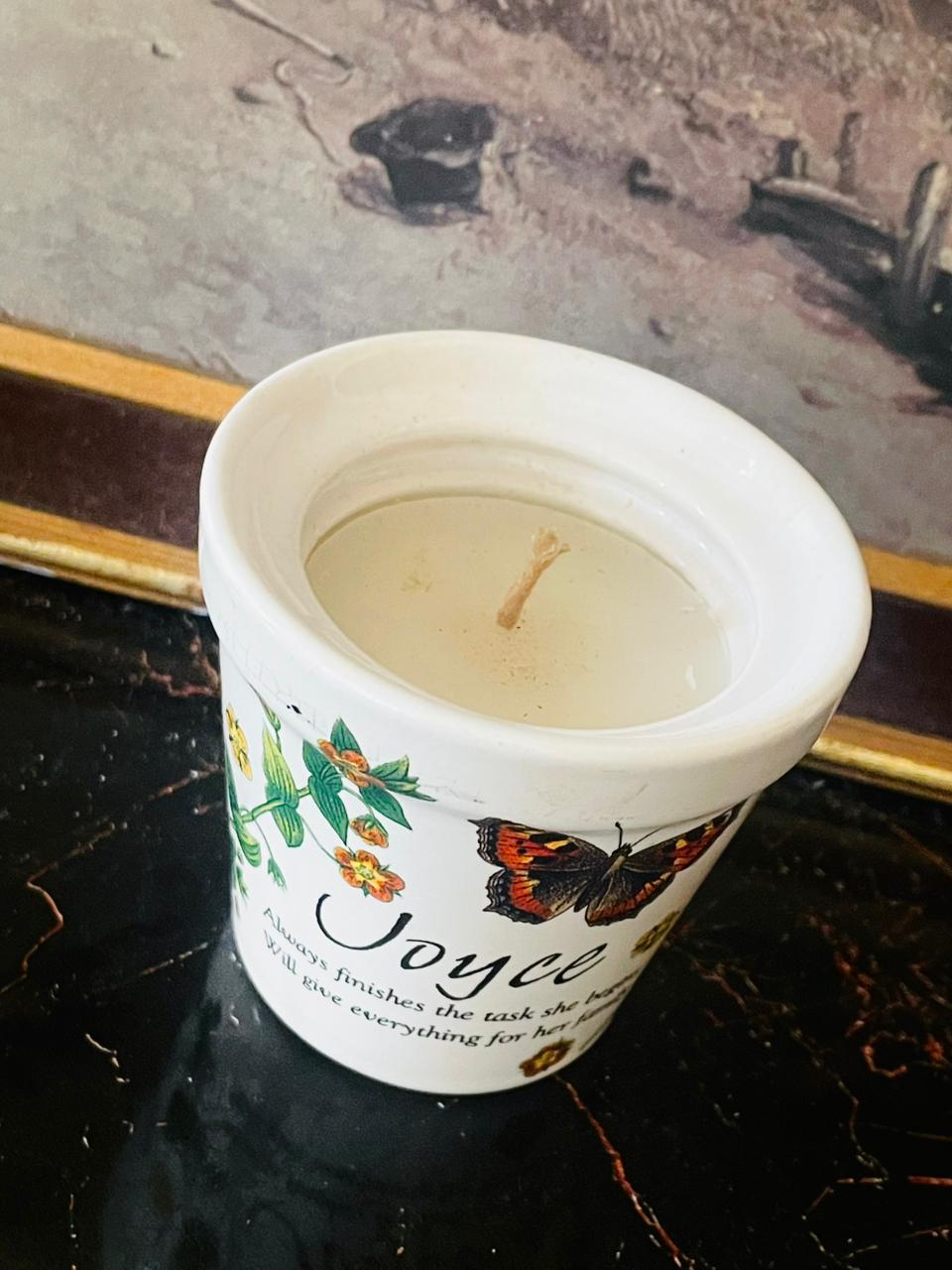 Vintage “Joyce” Stoneware Candle Pot – History & Heraldry England