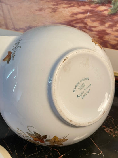 Alfred Meakin England Ironstone Covered Tureen – Autumn Leaf Design