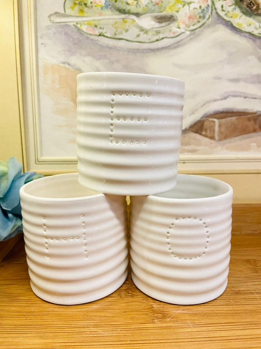 Vintage Set of 3 Decorative Planter – Cottagecore Décor