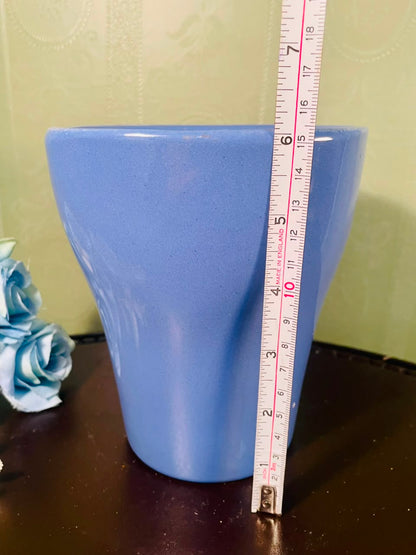 Blue Ceramic Planter Pot – 6 Inch Decorative Plant Holder