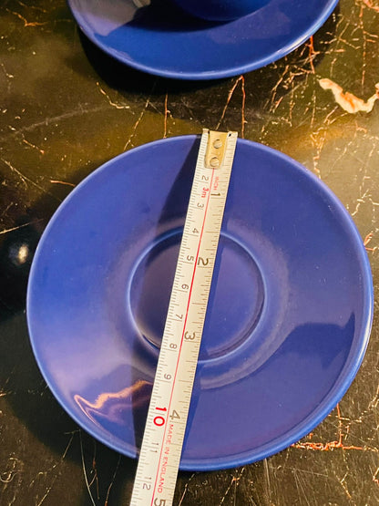 Cobalt blue Turquoise Espresso Cup & Saucer Set – Made in Italy – 2 Pieces