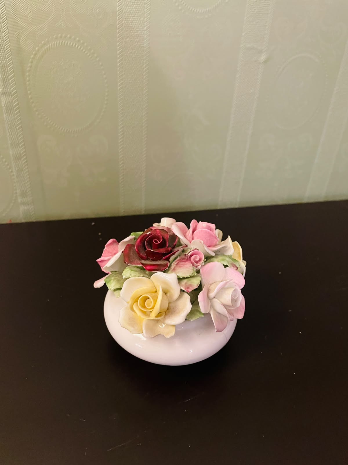 Royal Doulton Bone China Rose Posy Ornament 3 Inch