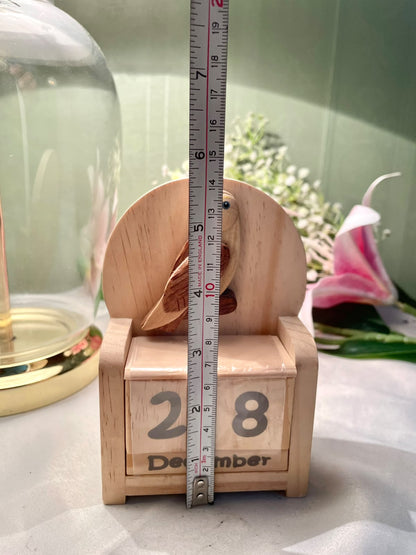 Wooden Duck Perpetual Calendar 6"