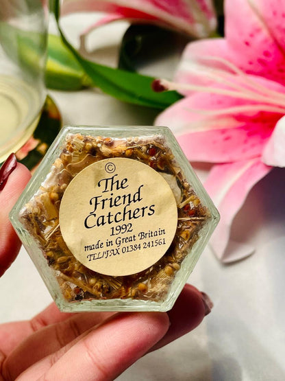 The Friend Catchers 1992 Miniature Glass Jar Figurine 9 cm