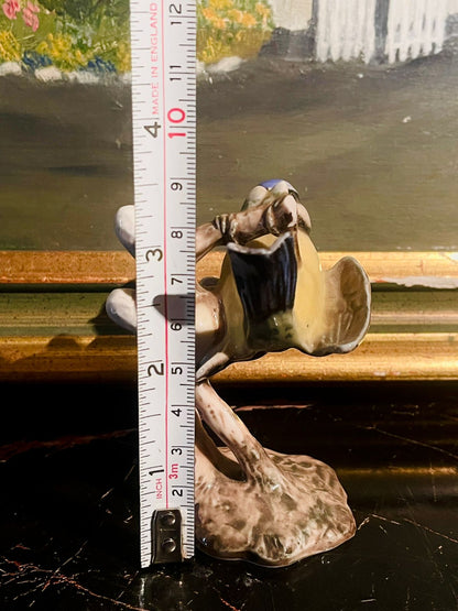 Vintage Porcelain Bird Figurine — “Blue Tits on Branch” by Wade England