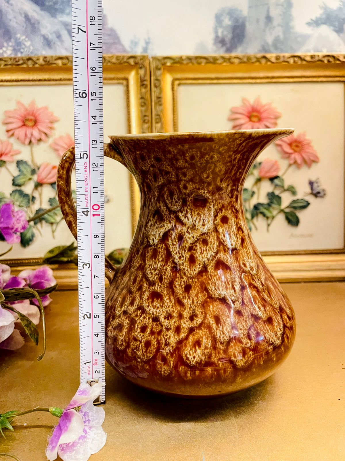 New Devon Brown Glazed Ceramic Jug