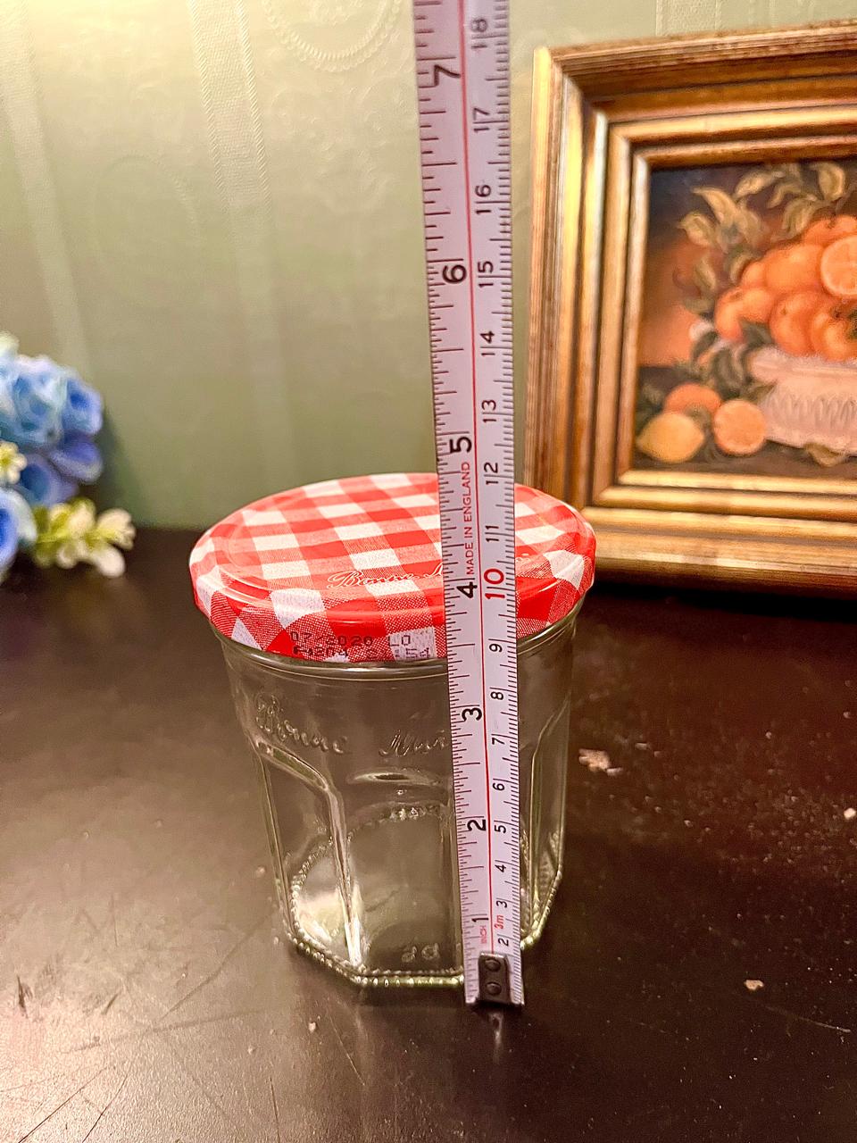 Small Bonne Maman Glass Jam Jar – Red Gingham Lid