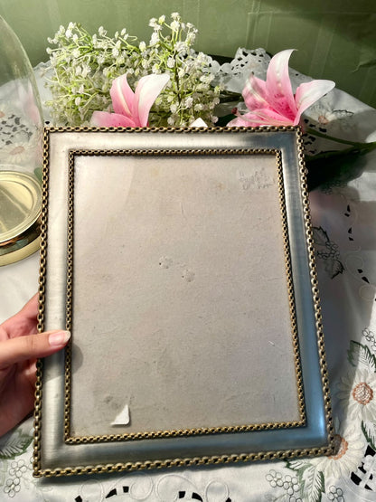 Vintage Silver & Gold-Tone Photo Frame 12 in