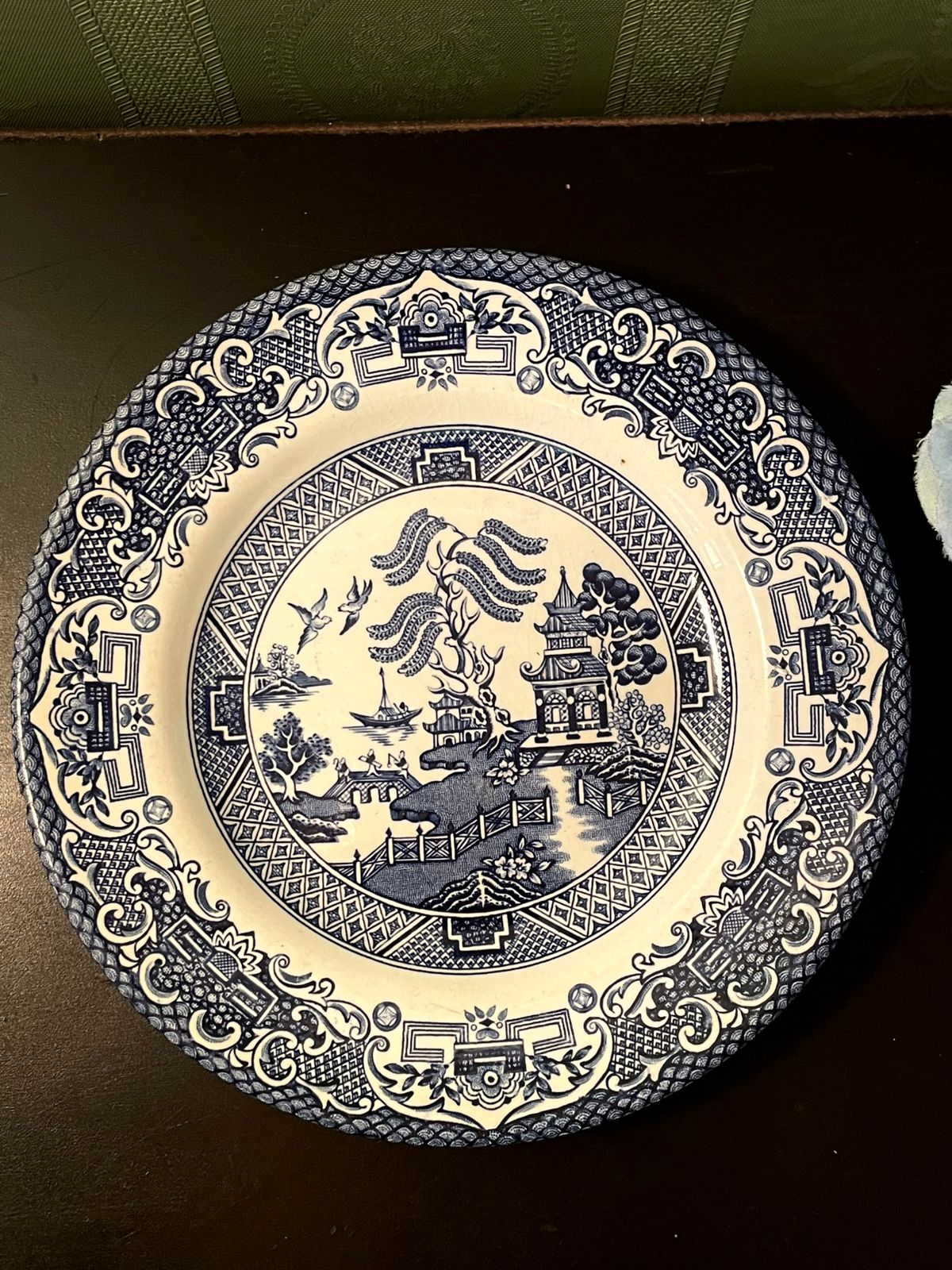 English Ironstone Blue Willow Side Plate 7 Inch