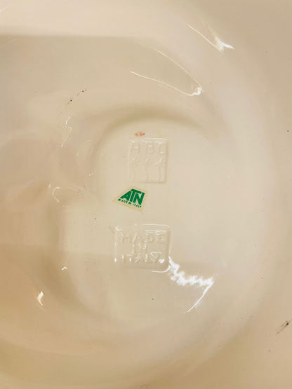 Hand-Painted Moon Face Ceramic Wall Plate