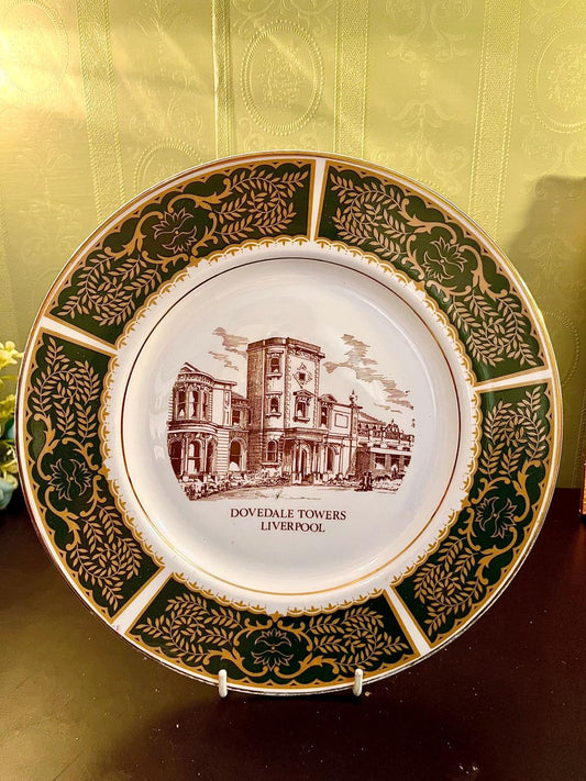 Vintage Dovedale Towers Liverpool Decorative Plate 10 Inch