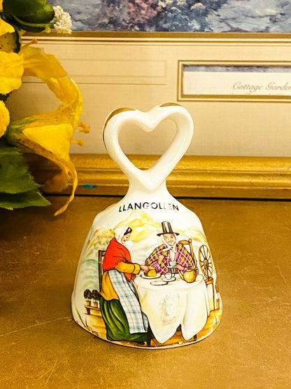 Vintage Llangollen Fine Bone China Bell Ornament
