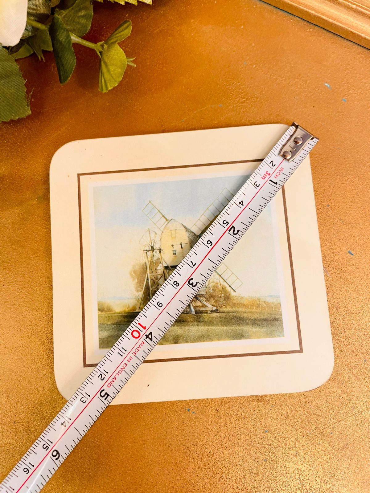 5.5 inches Vintage Windmill Coasters & Placemats Set of 11