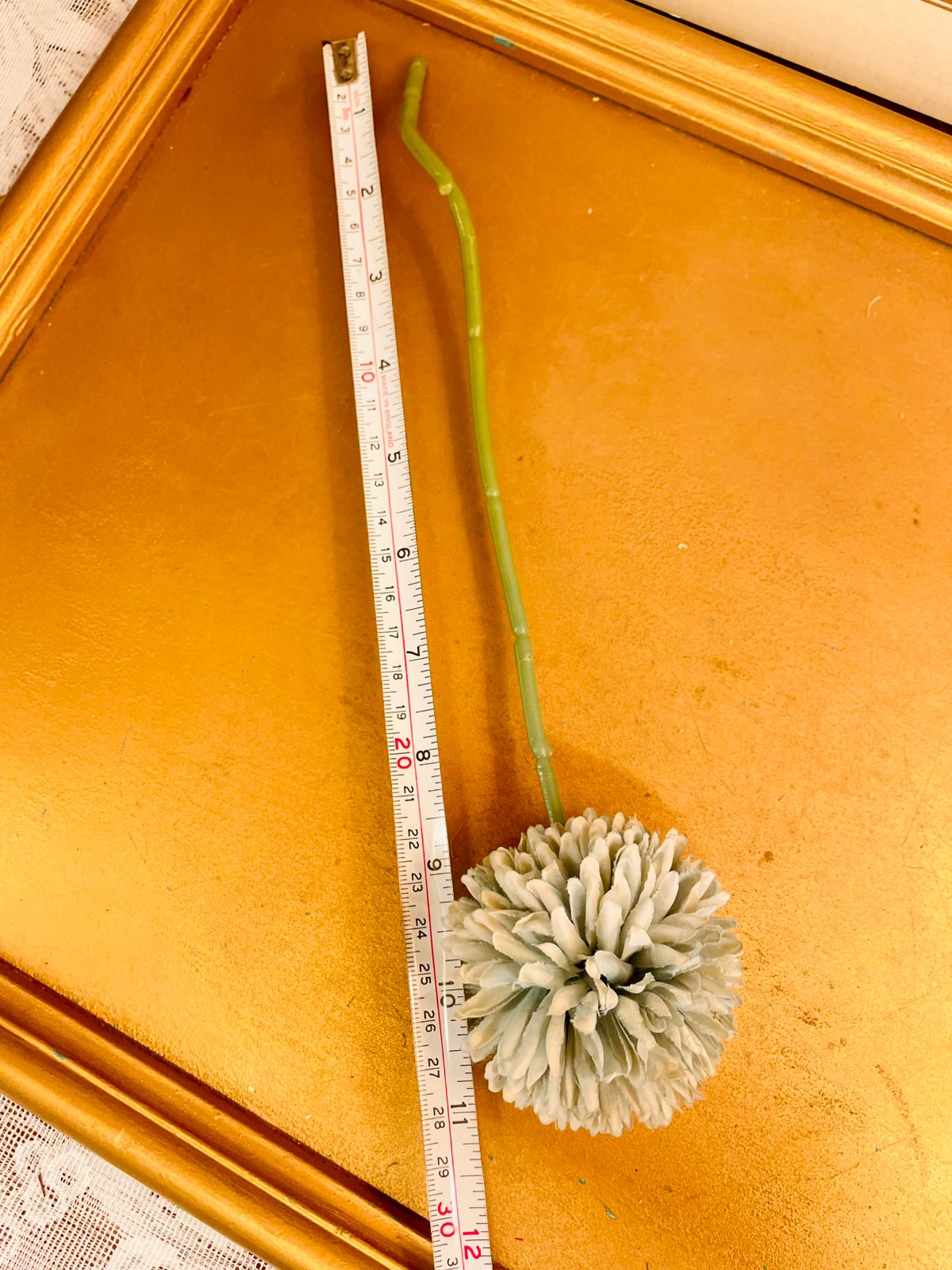 Cream Artificial Chrysanthemum Flower Stem 12"