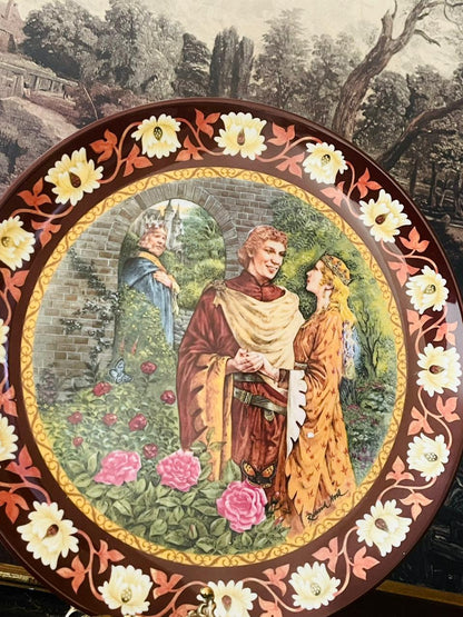 Wedgwood “Lancelot and Guinevere” – The Legend of King Arthur Collector Plate (1987, Made in England)
